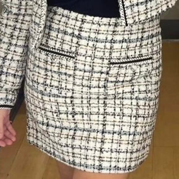 House of Harlow 1960 Tweed Posh Mini Skirt Size Medium - Picture 4 of 14